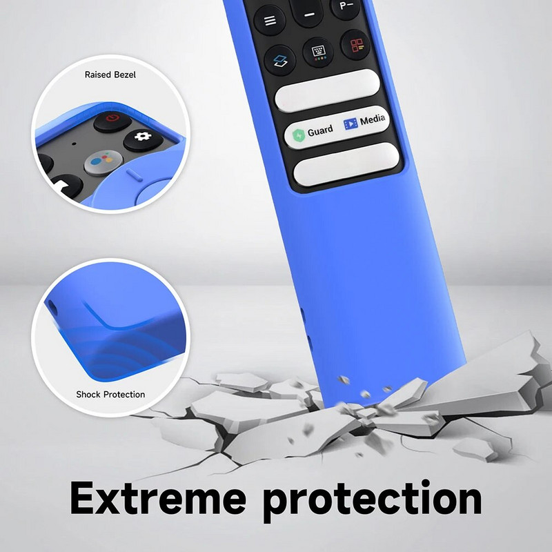 Husă din silicon pentru telecomandă pentru telecomandă TCL TV RC902V FMR1 Google Android Smart QLED Husă de protecție pentru TV cu șnur