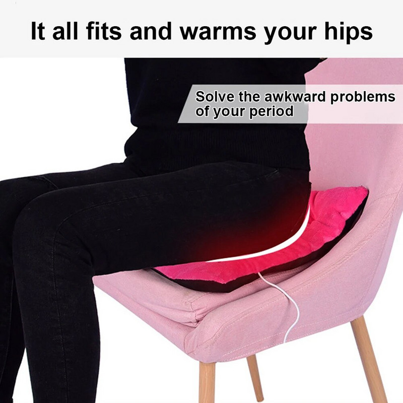 Elektromos fűtőbetét meleg tél USB autós irodai szék Irodai tanterem Elektromos fűtőszék Háztartási fűtött üléspárna