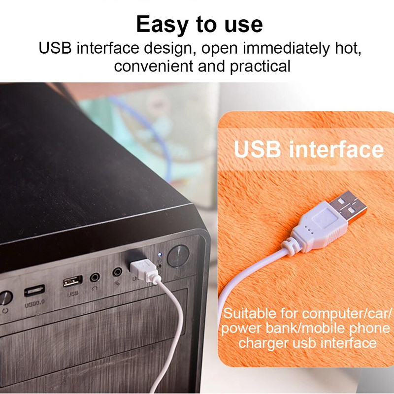 Elektromos fűtőbetét meleg tél USB autós irodai szék Irodai tanterem Elektromos fűtőszék Háztartási fűtött üléspárna