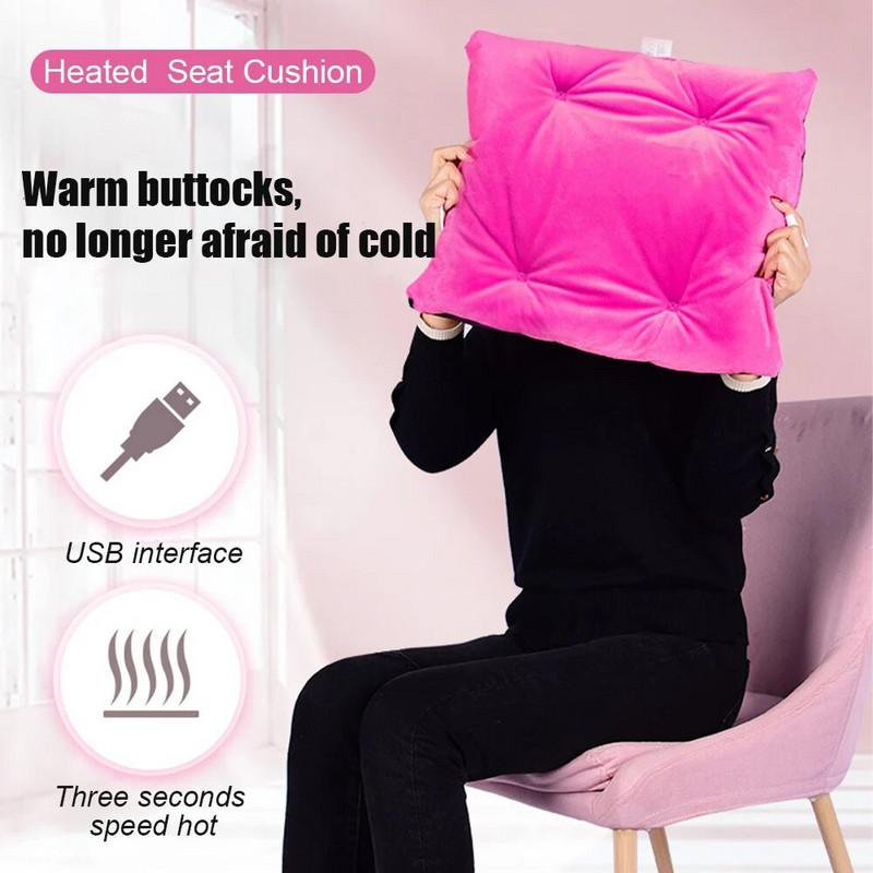 Elektromos fűtőbetét meleg tél USB autós irodai szék Irodai tanterem Elektromos fűtőszék Háztartási fűtött üléspárna