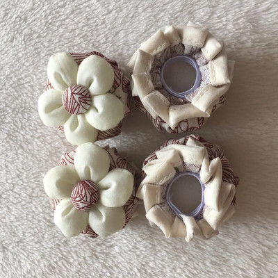 2 vnt. durų rankenos užvalkalai gėlių formos durų rankenos apsauga, minkšta apvali rankenos dangteliai, kempinė Plaunama dekoratyvinė durų rankenos pagalvėlė