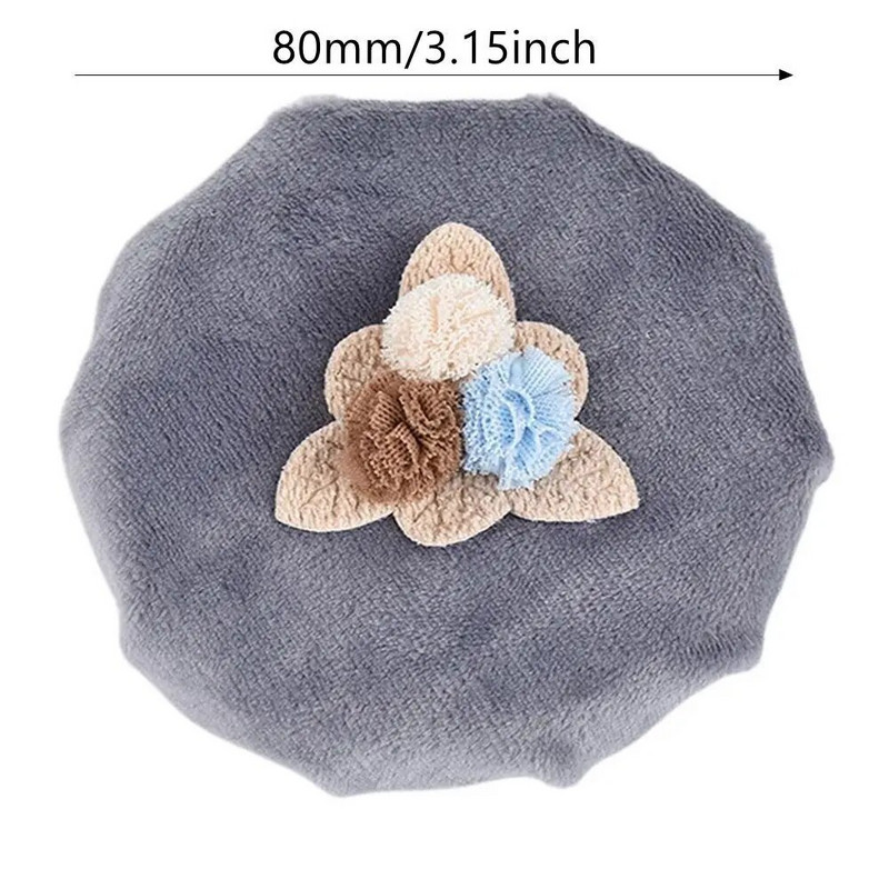 Apvalūs durų rankenų dangteliai Dekoratyviniai durų rankenų dangteliai Minkšti gėlių gėlėmis durų rankenos pirštinių užvalkalai Antistatinė saugos durų rankenos apsauga