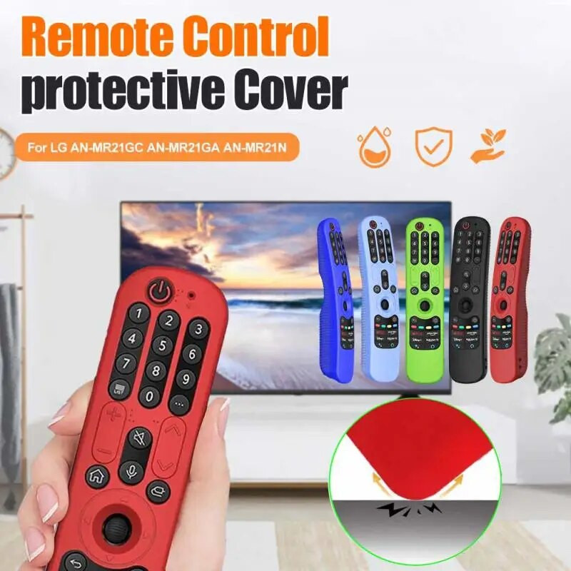Za LG TV daljinski upravljač, zaštitna silikonska maska, navlaka otporna na klizanje, otporna na udarce, periva AN-MR21GA GC Magic Remote silikonska navlaka
