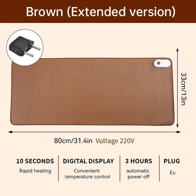 Pažangus šildomas elektrinis šildymo kilimėlis Biuro darbalaukio pelės kilimėlio šildymas vandeniui atsparus kompiuterio stalas klaviatūra Žiemos gaminiai