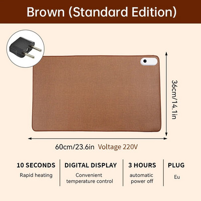 Pažangus šildomas elektrinis šildymo kilimėlis Biuro darbalaukio pelės kilimėlio šildymas vandeniui atsparus kompiuterio stalas klaviatūra Žiemos gaminiai