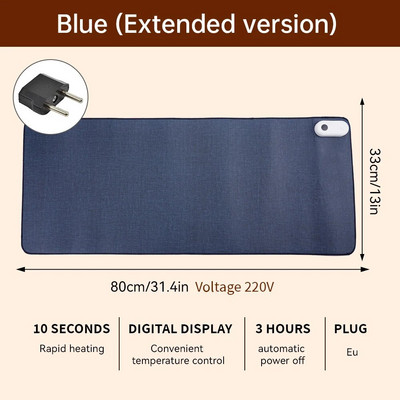 Pažangus šildomas elektrinis šildymo kilimėlis Biuro darbalaukio pelės kilimėlio šildymas vandeniui atsparus kompiuterio stalas klaviatūra Žiemos gaminiai