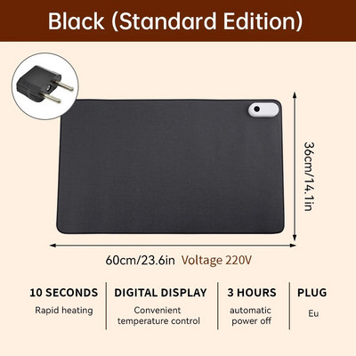 Pažangus šildomas elektrinis šildymo kilimėlis Biuro darbalaukio pelės kilimėlio šildymas vandeniui atsparus kompiuterio stalas klaviatūra Žiemos gaminiai