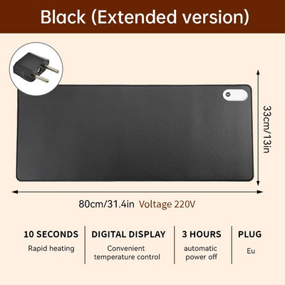 Pažangus šildomas elektrinis šildymo kilimėlis Biuro darbalaukio pelės kilimėlio šildymas vandeniui atsparus kompiuterio stalas klaviatūra Žiemos gaminiai