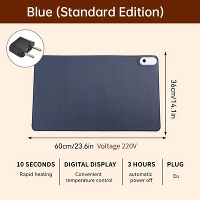 Pažangus šildomas elektrinis šildymo kilimėlis Biuro darbalaukio pelės kilimėlio šildymas vandeniui atsparus kompiuterio stalas klaviatūra Žiemos gaminiai