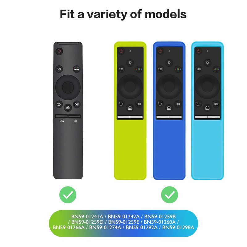Silikonska zaštitna torbica za daljinski upravljač za Samsung Smart TV BN59-01312A 01312H BN59 01241A 01242A Poklopac za daljinski upravljač