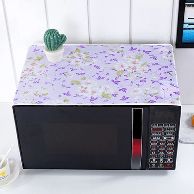 Mikroviļņu krāsns putekļu pārsegs tauriņš kaķi koku lapas, apdrukāta mikroviļņu krāsns putekļu vāciņš Vienkāršība augšējais vāks audums putekļu necaurlaidīgs mājas dekorēšana