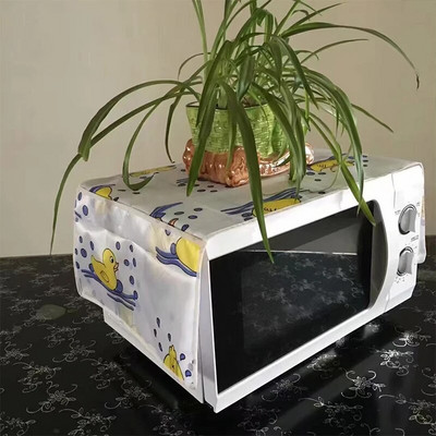 Mikroviļņu krāsns putekļu pārsegs tauriņš kaķi koku lapas, apdrukāta mikroviļņu krāsns putekļu vāciņš Vienkāršība augšējais vāks audums putekļu necaurlaidīgs mājas dekorēšana