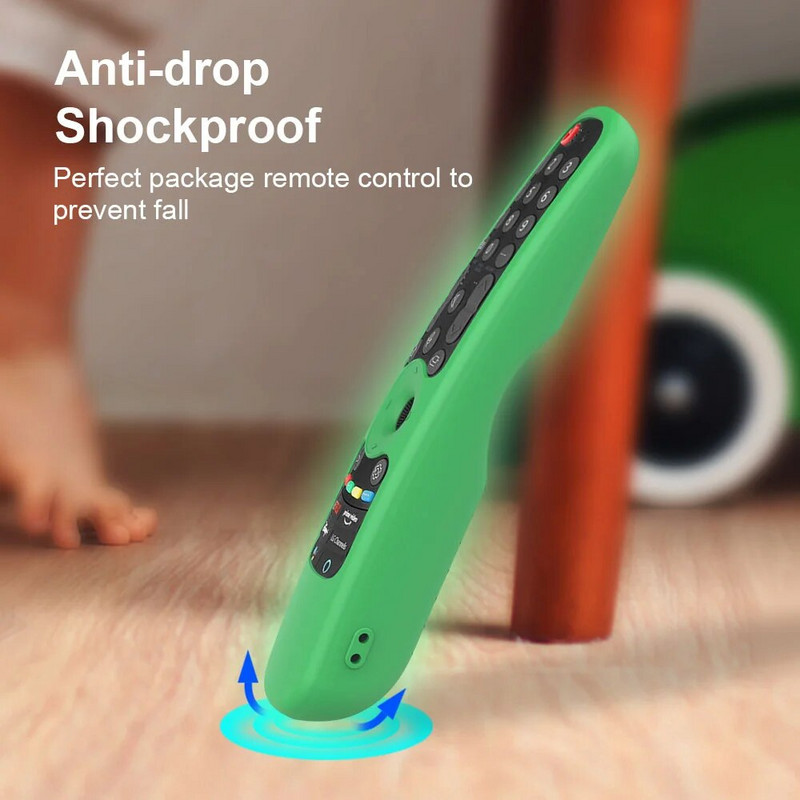 TV távirányító burkolatok csúszásmentes, tartós puha szilikon, mindent magában foglaló hüvelyvédő LG AN-MR21GA/LG AN-MR11GC/AN-MR21NLG készülékekhez