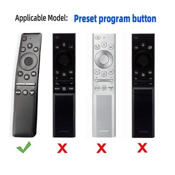 1бр силиконов калъф за Samsung Voice TV Remote Control Защитен ръкав Q60Q70Q80 7700 BN59 Серия All-inclusive Прахоустойчив