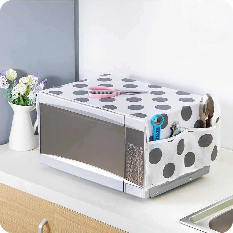 Praktiškas šaldytuvo apsauginis gaubtas nuo dulkių su kišenine dvipuse laikymo pakabinama maišeliai Buitiniai neaustiniai audiniai mikrobangų krosnelės dangčiai