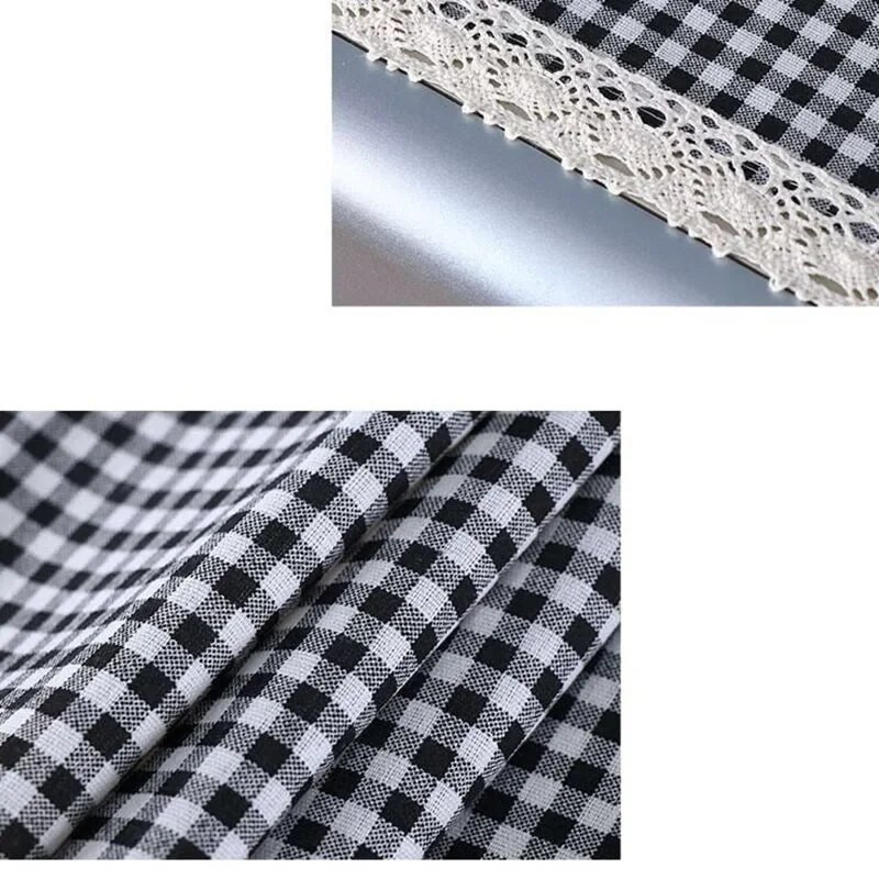 55x130 cm medvilniniai lininiai dangteliai nuo dulkių šaldytuvo dangtelis nėriniai skalbimo mašina rankšluostis dulkėms atsparus šaldytuvo audinys šaldytuvo apsauga