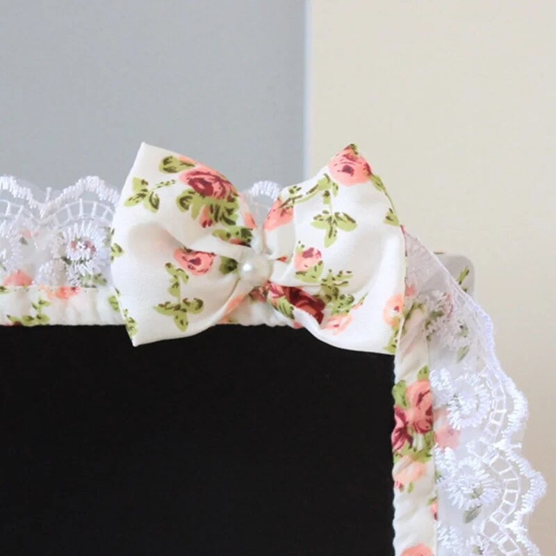 Nėrinių audinio kompiuterio rėmo dangtelis Monitoriaus ekrano apsauginis dangtelis nuo dulkių su elastiniu rašiklio kišeniniu lankeliu namų dekoracijomis