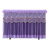 32/37/42INCH nėrinių audinio durų užuolaidos TV apskritimas gali būti apverstas nuo dulkių dangtelis Monitoriaus ekranas namų dekoracijos nuo dulkių