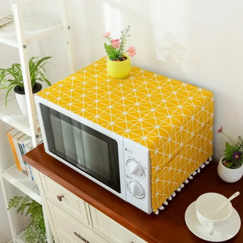 30*90cm/55*130cm Υφασμάτινο κάλυμμα οικιακής χρήσης Πολυλειτουργικό κάλυμμα σκόνης με ψυγείο τσέπης Πλυντήριο ρούχων Φούρνος μικροκυμάτων