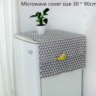 30 * 90 cm / 55 * 130 cm namų audinio dulkėms atsparus dangtis Daugiafunkciniai dulkių dangteliai su kišeniniu šaldytuvu, skalbimo mašina mikrobangų krosnele