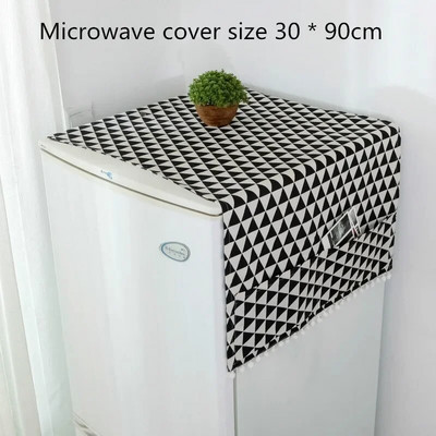 30 * 90 cm / 55 * 130 cm namų audinio dulkėms atsparus dangtis Daugiafunkciniai dulkių dangteliai su kišeniniu šaldytuvu, skalbimo mašina mikrobangų krosnele