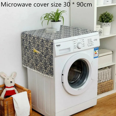 30 * 90 cm / 55 * 130 cm namų audinio dulkėms atsparus dangtis Daugiafunkciniai dulkių dangteliai su kišeniniu šaldytuvu, skalbimo mašina mikrobangų krosnele