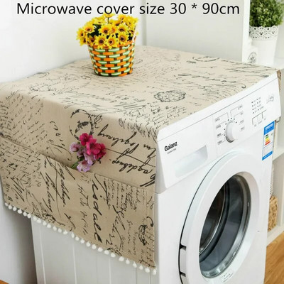 30 * 90 cm / 55 * 130 cm namų audinio dulkėms atsparus dangtis Daugiafunkciniai dulkių dangteliai su kišeniniu šaldytuvu, skalbimo mašina mikrobangų krosnele