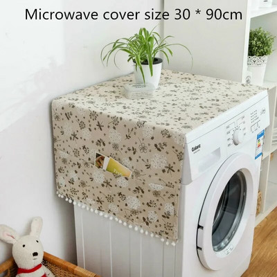 30 * 90 cm / 55 * 130 cm namų audinio dulkėms atsparus dangtis Daugiafunkciniai dulkių dangteliai su kišeniniu šaldytuvu, skalbimo mašina mikrobangų krosnele