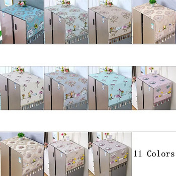 Прахоуловител за хладилник с чанта за съхранение Декоративни капаци за пискюли за хладилник с двойна/една врата Защитен капак за домакински шкаф