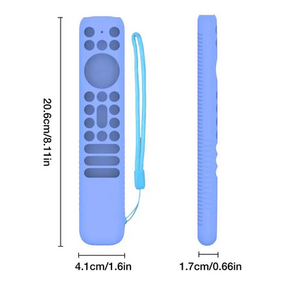 Θήκη σιλικόνης για τηλεχειριστήριο TCL RC902V Αντιολισθητικό κάλυμμα σιλικόνης RC για TCL RC902V RC Μανίκια με κορδόνι