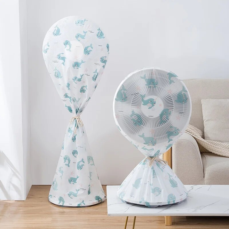 Zaštitni ventilator koji se može prati Poklopac za prašinu Stojeći okrugli podni ventilator Zaštita električnih uređaja Perivi PEVA poklopac za ventilator