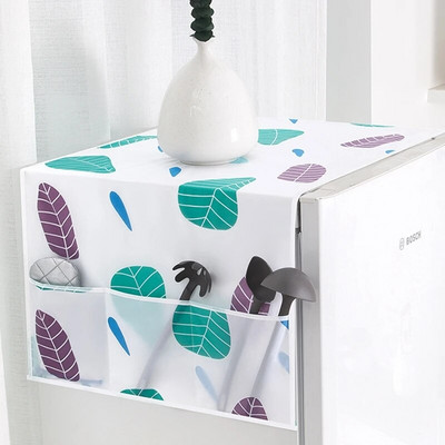 Animacinių filmų buitinis šaldytuvo dangtelis nuo dulkių Daugiafunkcis pakabinamas laikymo krepšys skalbimo mašinai nuo dulkių dangtelis šaldytuvo viršutiniai dangčiai