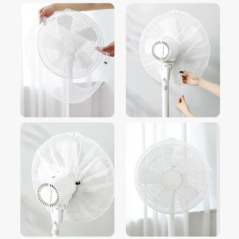 1 vnt Universalus ventiliatoriaus dangtelis, vaikiškas ventiliatoriaus dėklas, ventiliatoriaus dangtelis nuo dulkių, apsauginis tinklas kūdikiui elektrinis ventiliatorius, pirštų apsauga, apsauginis tinklelis