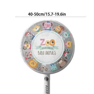 Ventiliatoriaus apsauga nuo dulkių Grindų ventiliatoriaus tinklelio dangtis Animacinių filmų pjedestalo ventiliatoriaus apsaugos lapas, skirtas stovėti apvaliam ventiliatoriui