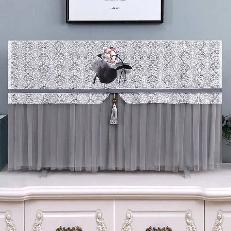 Navlaka za TV u europskom stilu Minimalistička čipka Nema potrebe za uklanjanjem navlake s TV-a prilikom uključivanja Zaštitna tkanina za kućnu navlaku za TV