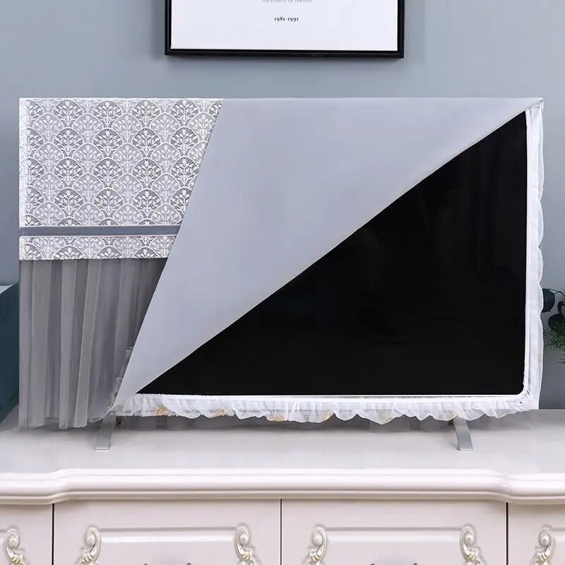 Navlaka za TV u europskom stilu Minimalistička čipka Nema potrebe za uklanjanjem navlake s TV-a prilikom uključivanja Zaštitna tkanina za kućnu navlaku za TV