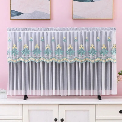 Najprodavaniji TV poklopac za prašinu Ultra tanki TV poklopac za prašinu Čipkasti stolni TV poklopac jednostavan za korištenje