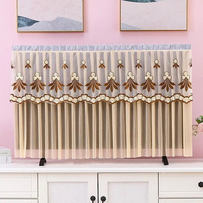 Najprodavaniji TV poklopac za prašinu Ultra tanki TV poklopac za prašinu Čipkasti stolni TV poklopac jednostavan za korištenje