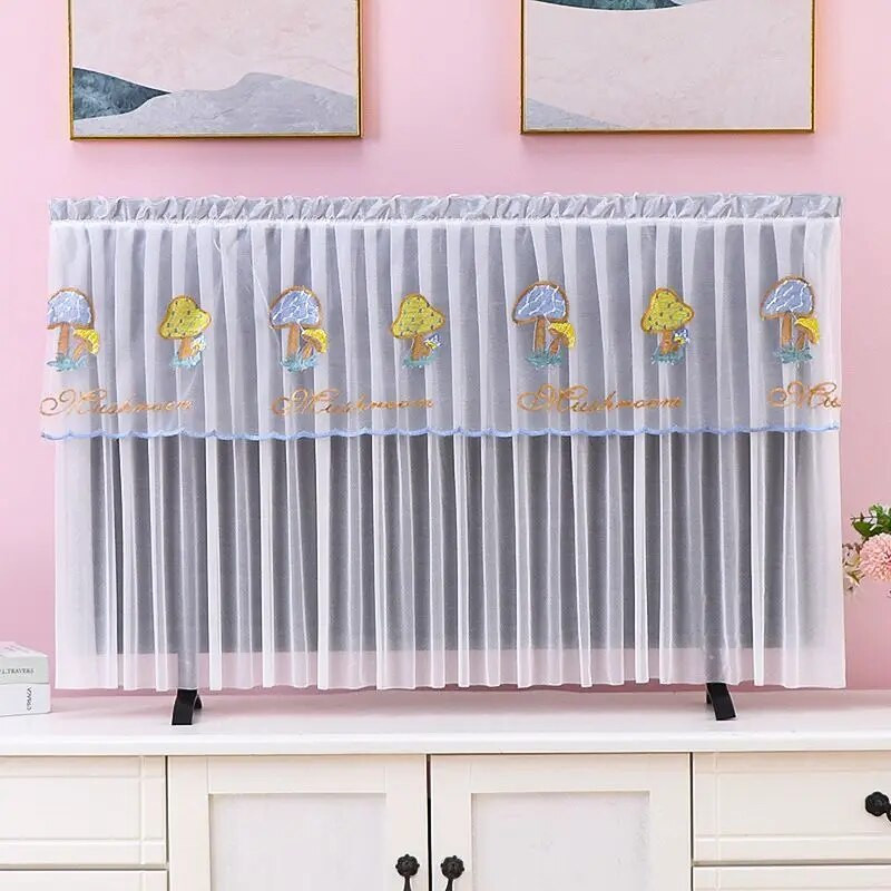 Najprodavaniji TV poklopac za prašinu Ultra tanki TV poklopac za prašinu Čipkasti stolni TV poklopac jednostavan za korištenje