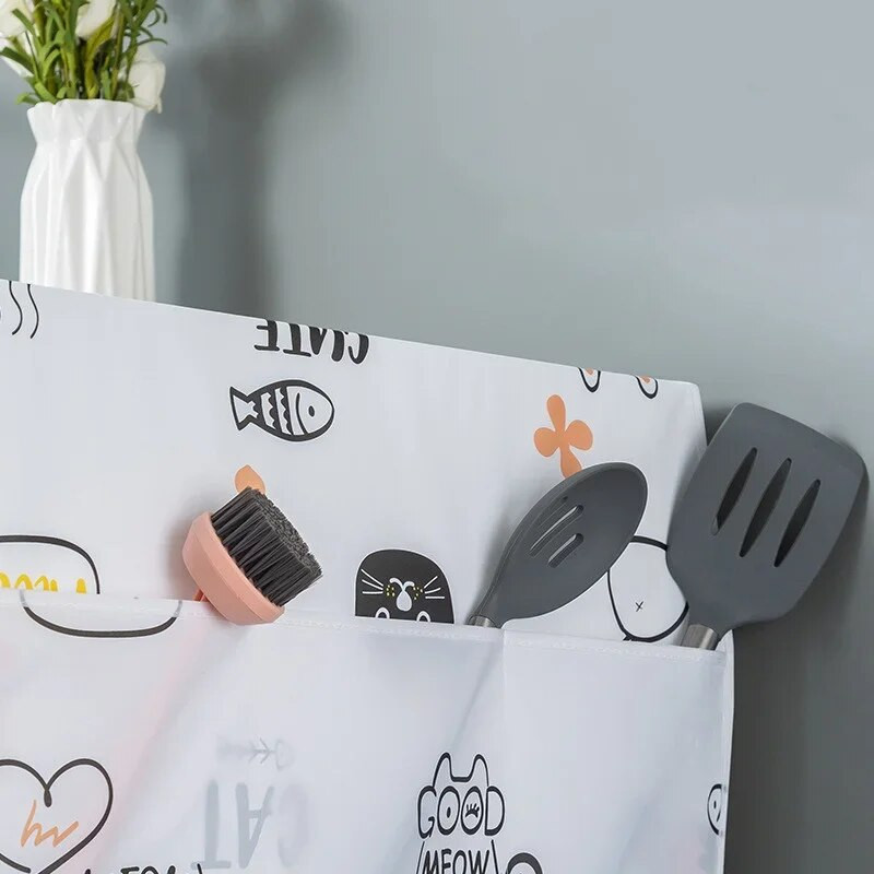 Veekindel külmiku kate tolmuvastane pesumasin külmik kate rätikutasku rippuv säilituskott külmiku korraldaja