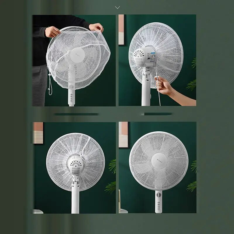 Apvalus elektrinis ventiliatorius, apsaugantis nuo suspaudimo pirštų apsauga, apsauginis dangtelis, apsauginis tinklelis, skirtas ventiliatoriaus apsaugai nuo dulkių, vaikų apsauginis tinklelis