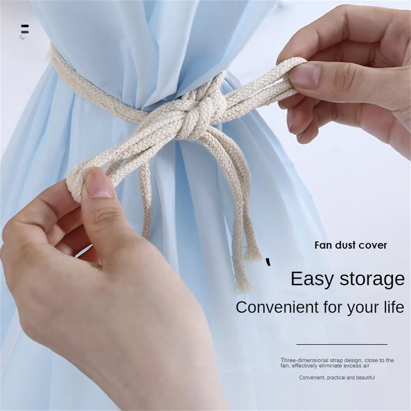 Madingas dulkėms atsparus elektrinis ventiliatoriaus dangtis Daugkartinio naudojimo stovo ventiliatoriaus apsauginis dangtelis Patvarus viskas įskaičiuota vandeniui atsparus grindų ventiliatoriaus dangtis