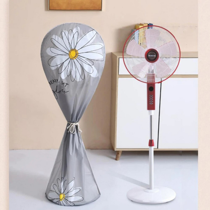 Madingas dulkėms atsparus elektrinis ventiliatoriaus dangtis Daugkartinio naudojimo stovo ventiliatoriaus apsauginis dangtelis Patvarus viskas įskaičiuota vandeniui atsparus grindų ventiliatoriaus dangtis