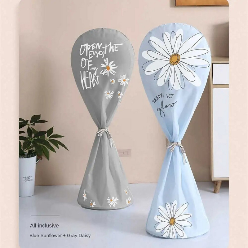 Madingas dulkėms atsparus elektrinis ventiliatoriaus dangtis Daugkartinio naudojimo stovo ventiliatoriaus apsauginis dangtelis Patvarus viskas įskaičiuota vandeniui atsparus grindų ventiliatoriaus dangtis