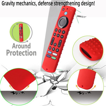 Remote Protective Case Προστατευτικό μανίκι σιλικόνης Skin Glow in Dark Συμβατό για το νέο Amazon Fire TV Stick 4K Max 2023 RC