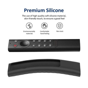 Силиконов калъф за дистанционно управление Обикновен цветен защитен калъф TV Stick Cover Удароустойчив за NVIDIA Shield TVPro/4K HDR