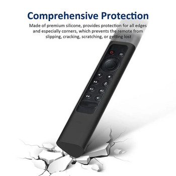 Θήκη τηλεχειριστηρίου σιλικόνης Απλό χρώμα Προστατευτική θήκη τηλεόρασης Κάλυμμα ραβδί τηλεόρασης Αντικραδασμικό για NVIDIA Shield TVPro/4K HDR