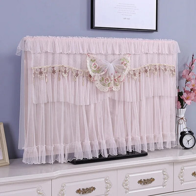 Husă TV LCD rezistentă la praf Fire de broderie din dantelă 32" 36" 40" 46" 50" 55" 60" 65" inch Protector pentru ecran TV Husă TV montată pe perete