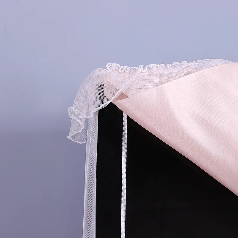 Dulkėms atsparus LCD televizoriaus dangtelis nėrinių siuvinėjimo verpalai 32" 36" 40" 46" 50" 55" 60" 65" televizoriaus ekrano apsauga, montuojama ant sienos