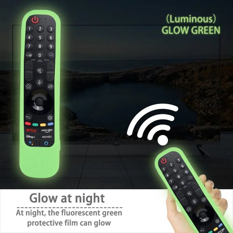 Naujas silikoninis LG MR21GA MR21N MR21GC nuotolinio valdymo pulto dangtelis, skirtas LG Oled TV Magic Remote MR21GA